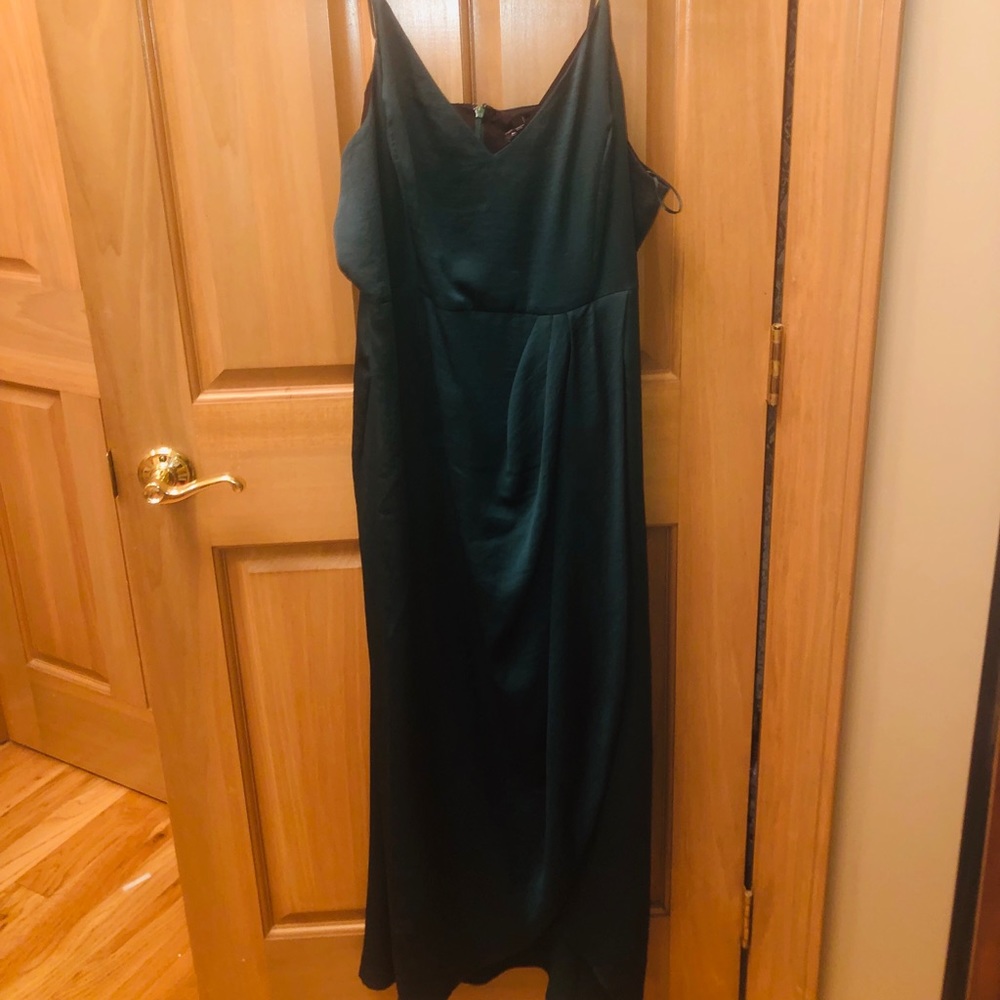 Long green dress